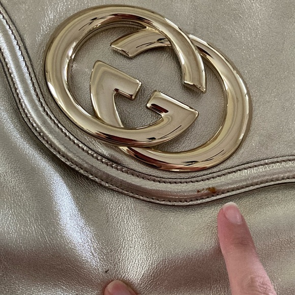 Gucci Britt bag- gold size large - Picture 4 of 17